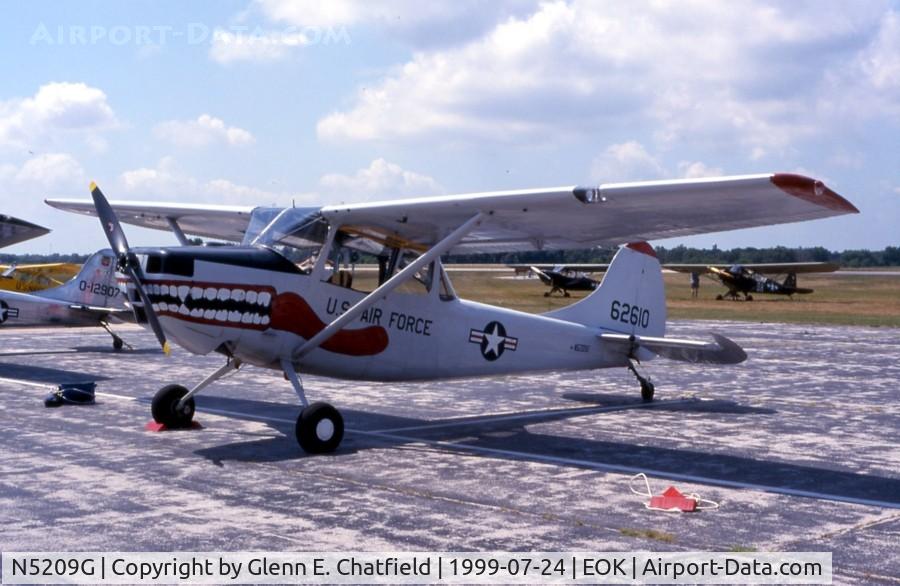 N5209G, 1951 Cessna 305A C/N 21811, L-19A/O-1A 51-4919 at the Liason Bird fly in