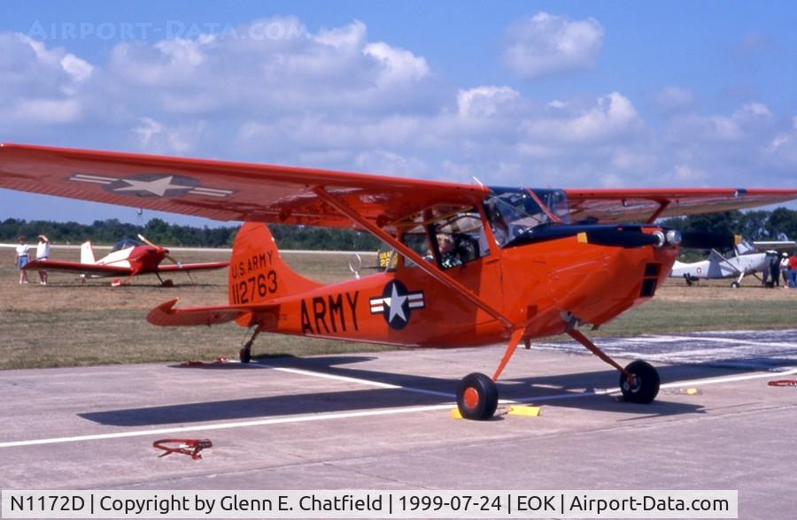 N1172D, 1953 Cessna 305A C/N 23220C, At the liason bird fly-in dressed as a warbird