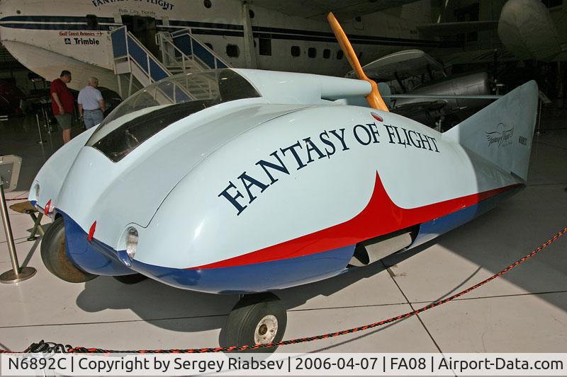 N6892C, 1959 Roadair Flying Auto C/N 1, Fantasy of flight museum.