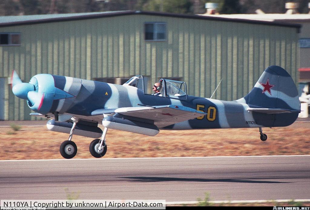 N110YA, 1986 Yakovlev Yak-50 C/N 863110, 1986 Yak 50