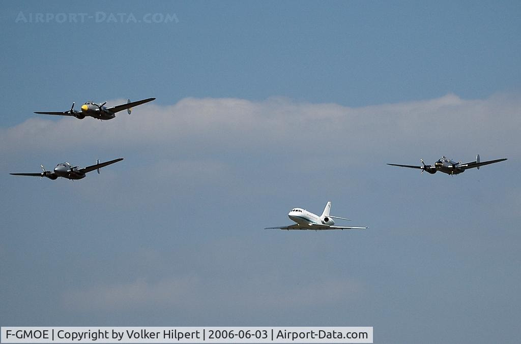 F-GMOE, 1993 Dassault Falcon 2000 C/N 1, Prototype of Dassault-Breguet Falcon 2000 together with 3 Dassault Flamants