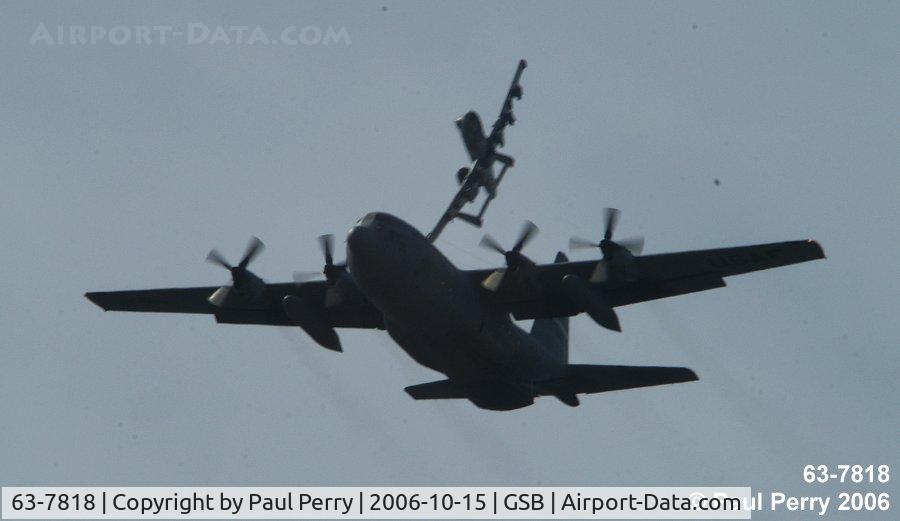 63-7818, 1963 Lockheed C-130E-LM Hercules C/N 382-3884, Warthog providing top cover during the Combined Arms Demo