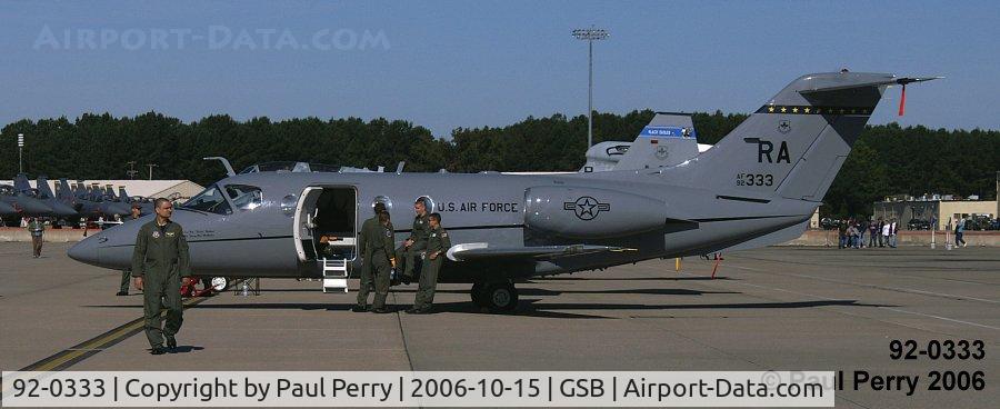 92-0333, 1992 Beechcraft T-1A Jayhawk C/N TT-47, Hard to tell what gray that is, not as dark as Gunship Gray