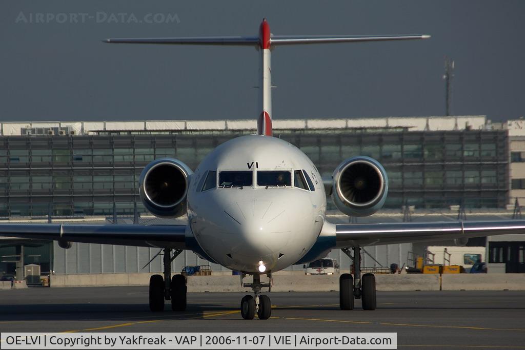 OE-LVI, 1993 Fokker 100 (F-28-0100) C/N 11468, Austrian Arrows Fokker 100