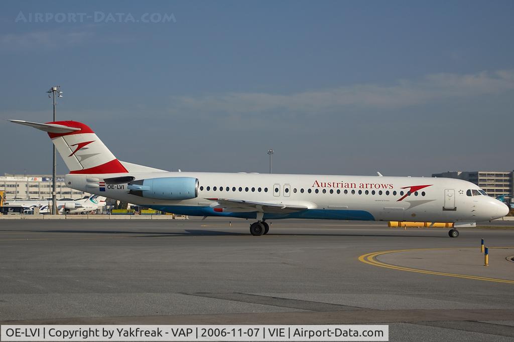 OE-LVI, 1993 Fokker 100 (F-28-0100) C/N 11468, Austrian Arrows Fokker 100