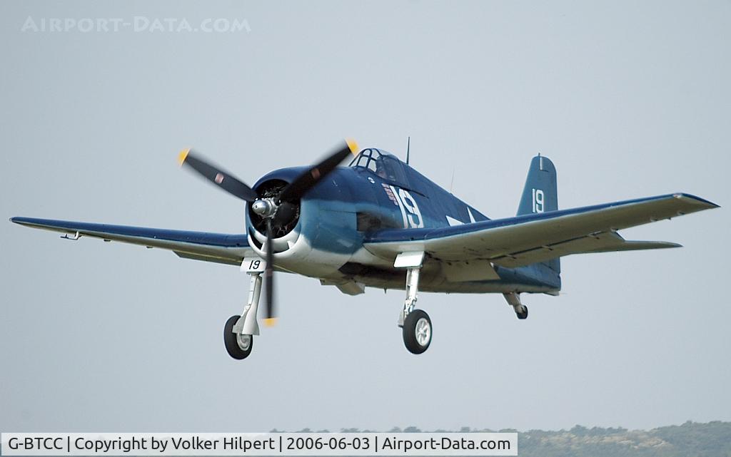 G-BTCC, 1944 Grumman F6F-5K Hellcat. C/N A-1733, Grumman F6F-5 Hellcat