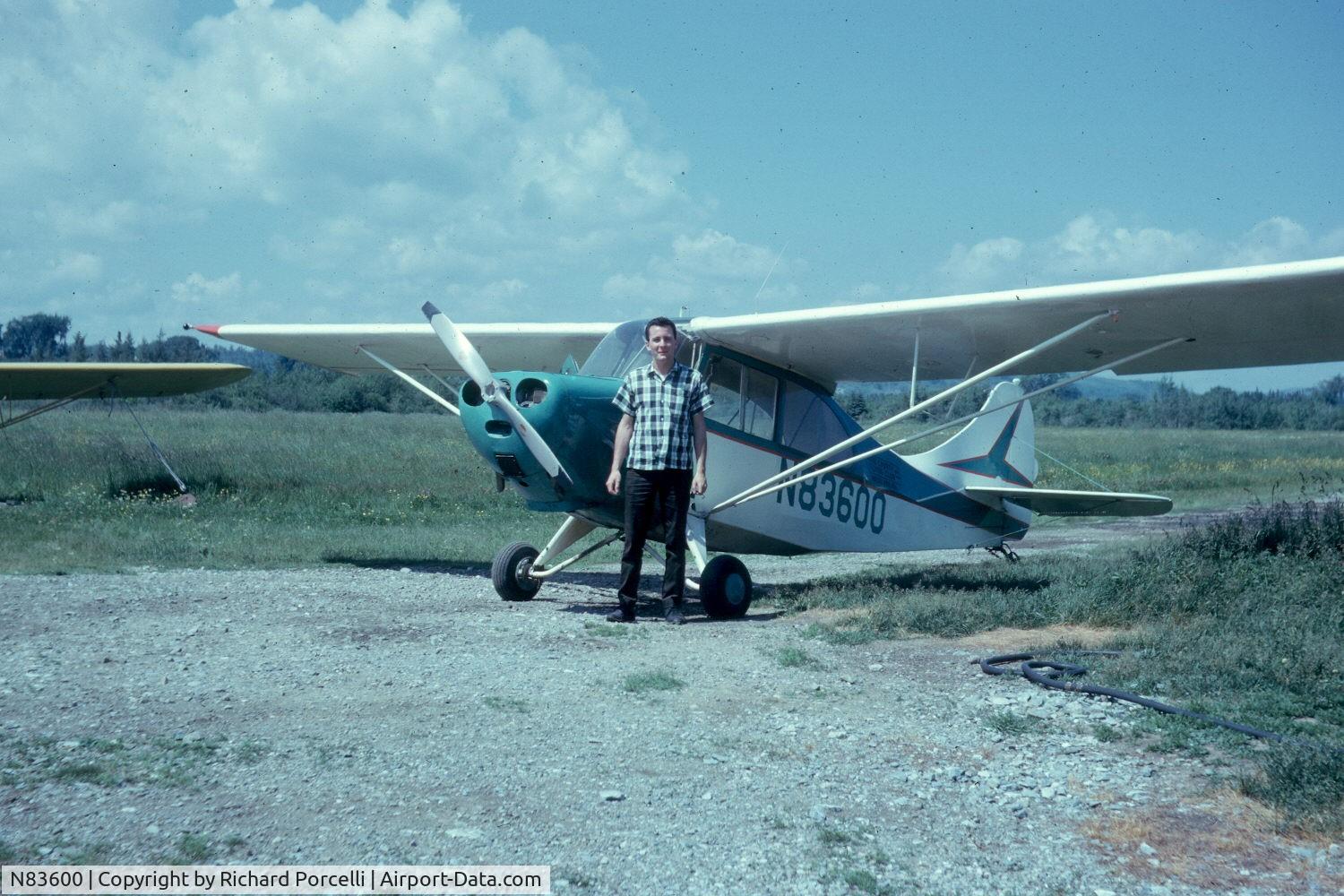 N83600, 1946 Aeronca 7DC C/N 7AC-2276, When flown by our Flying Club in Thomaston, Maine - 1962