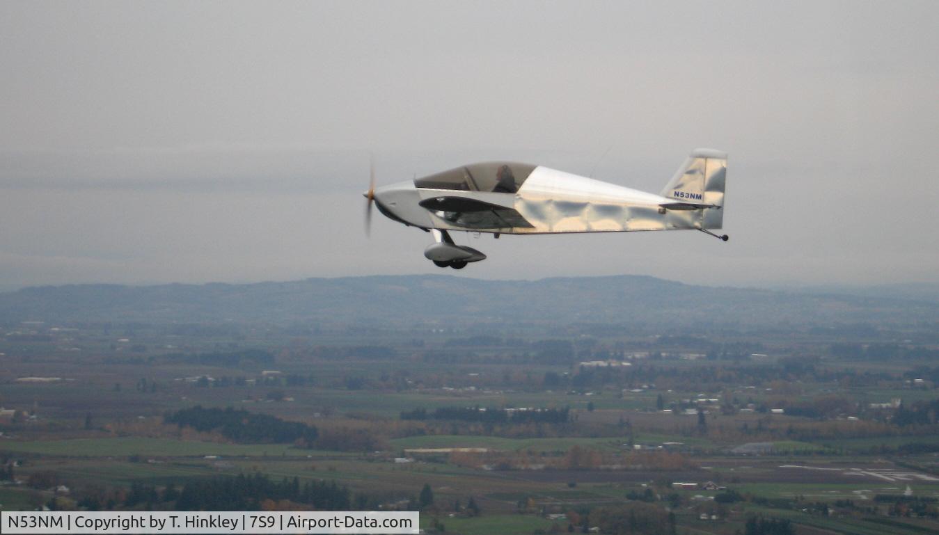 N53NM, 2001 Sonex Sonex C/N 53, In the air over Woodburn Oregon