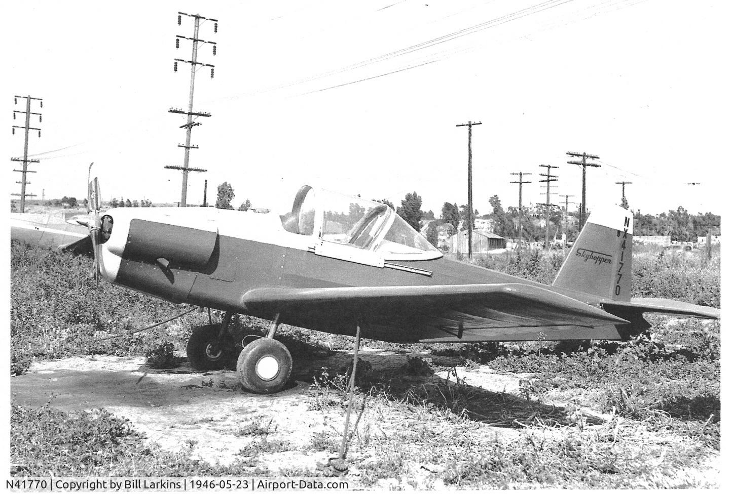 N41770, Salvay Stark Sky Hopper 10 C/N 1, Prototype Salvay-Stark at Baker Airport-Culver City