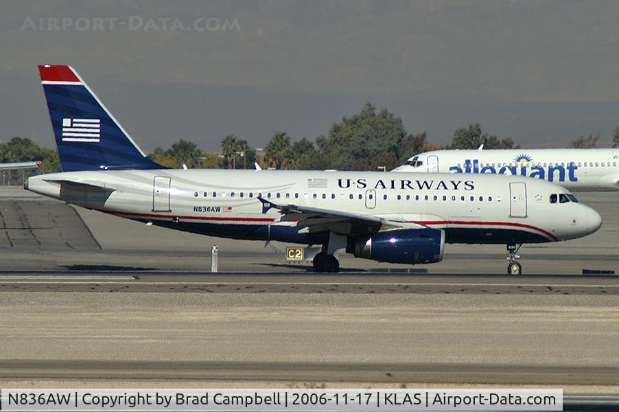 N836AW, 2005 Airbus A319-132 C/N 2570, US Airways / 2005 Airbus A319-132