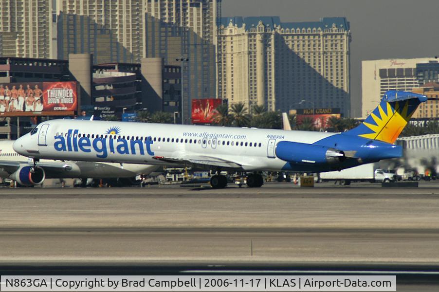 N863GA, 1989 McDonnell Douglas MD-83 (DC-9-83) C/N 49911, Allegiant Air / McDonnell Douglas DC-9-83(MD-83)