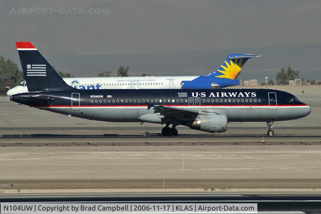 N104UW, 1999 Airbus A320-214 C/N 0863, US Airways / 1999 Airbus Industrie A320-214