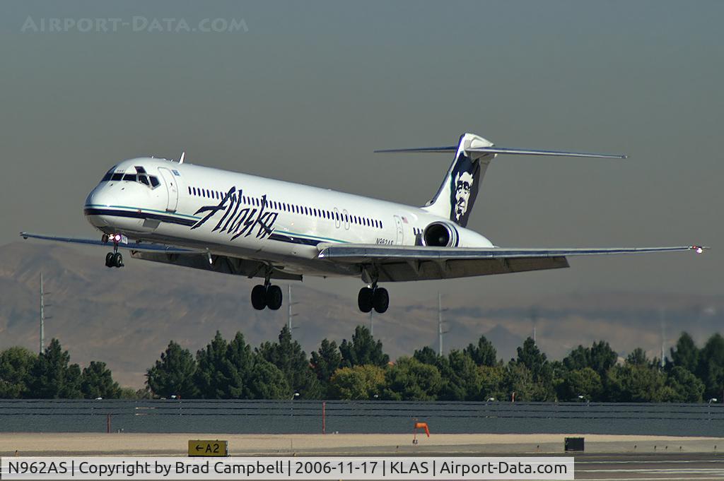 N962AS, 1992 McDonnell Douglas MD-83 (DC-9-83) C/N 53076, Alaska Airlines / 1992 Mcdonnell Douglas DC-9-83(MD-83)