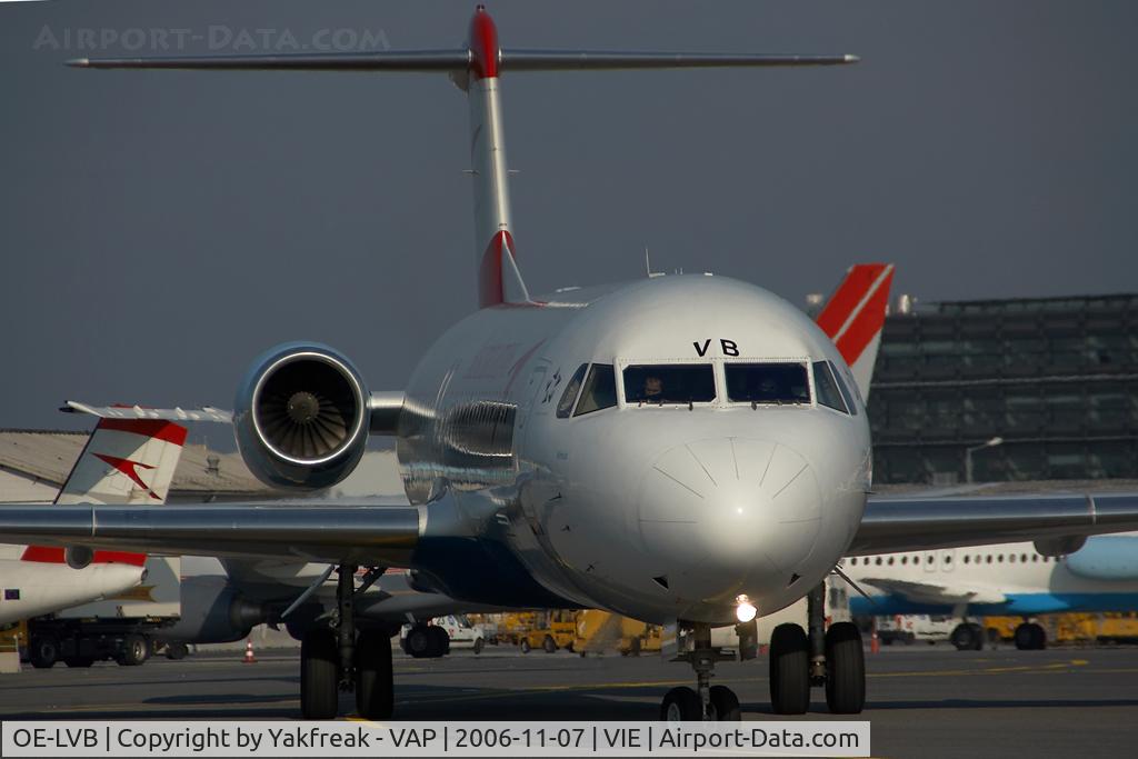 OE-LVB, 1994 Fokker 100 (F-28-0100) C/N 11502, Austrian Arrows Fokker 100