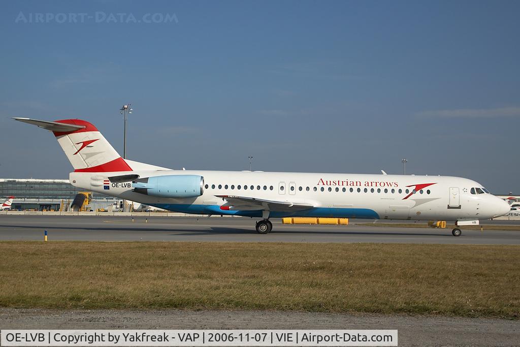 OE-LVB, 1994 Fokker 100 (F-28-0100) C/N 11502, Austrian Arrows Fokker 100