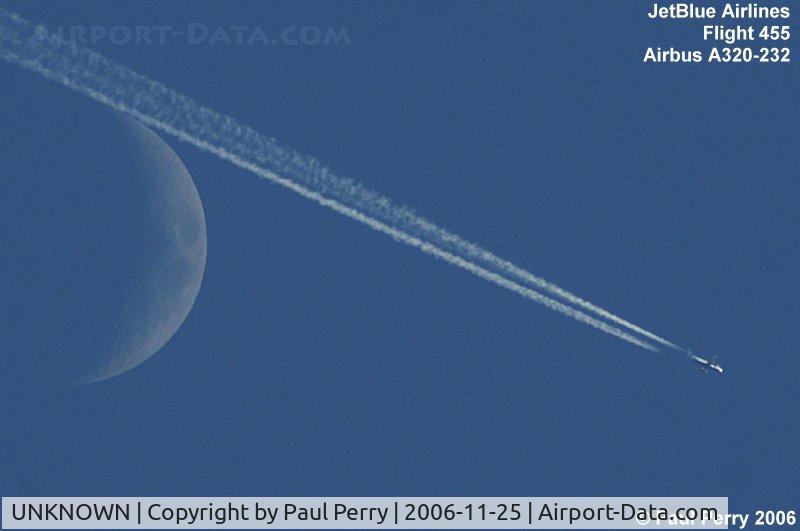 UNKNOWN, Contrails Various C/N Unknown, I get a shot like this once in a blue moon.  Get it, JetBlue?  Blue moon?  Eh, worth a shot