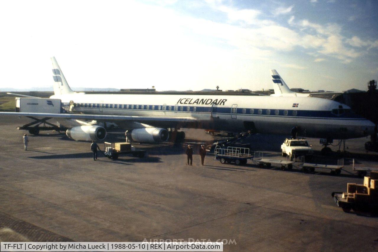 TF-FLT, 1969 Douglas DC-8-63 C/N 46075, A short stop at the homebase on the flight from Luxembourg to Baltimore
