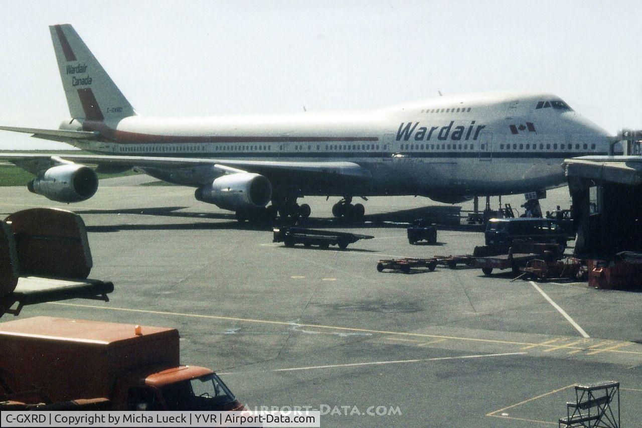 C-GXRD, 1979 Boeing 747-211B C/N 21517, Parked at Vancouver's International terminal