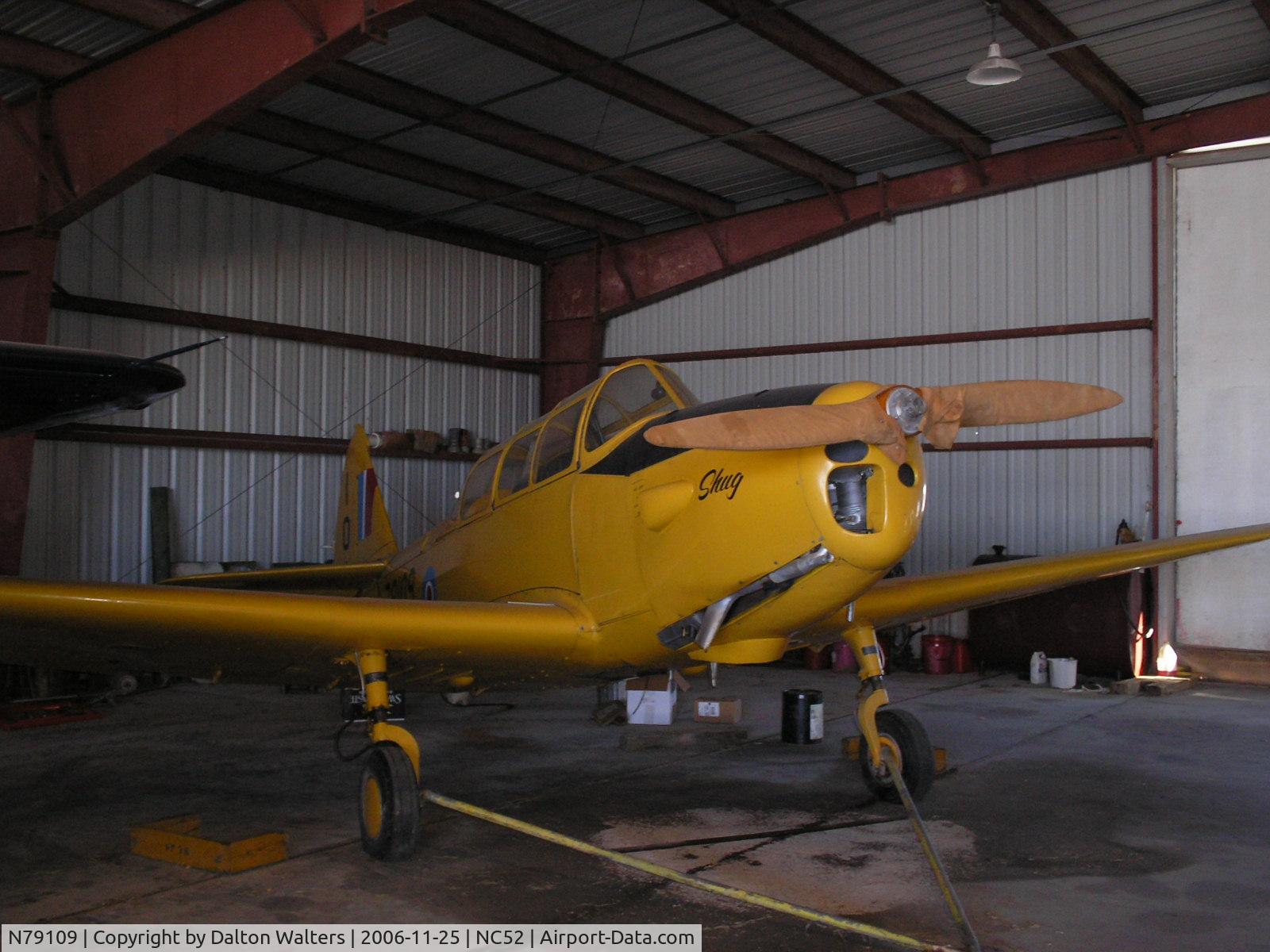 N79109, 1944 Fairchild M-62A-3 Cornell II C/N FX189, Sitting in the hangar at Silver Creek
