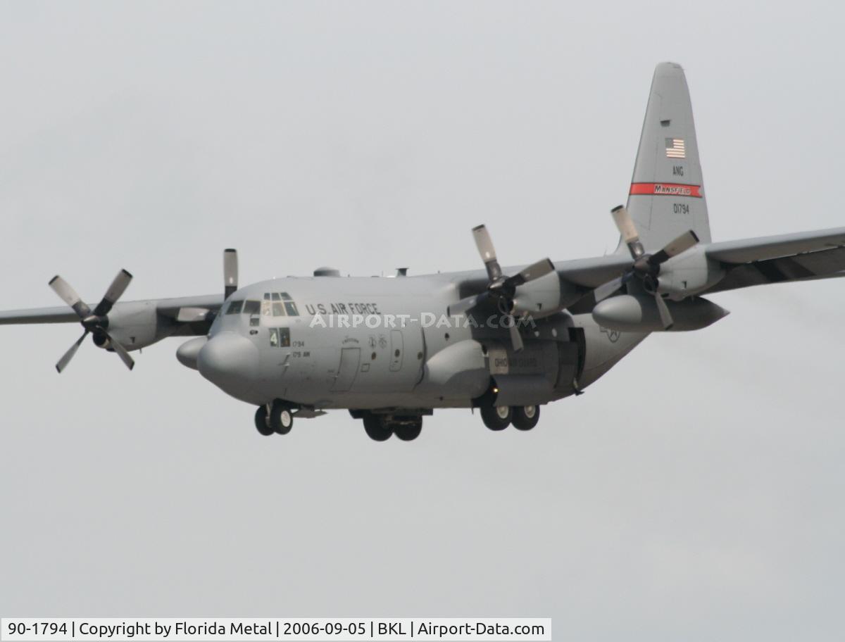 90-1794, 1990 Lockheed C-130H Hercules C/N 382-5247, Ohio National Guard C-130