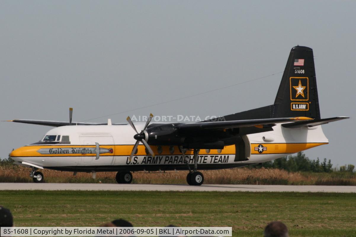 85-1608, 1984 Fokker C-31A (F27-400M) Troopship C/N 10668, U.S. Army Golden Knights C-31 Transport