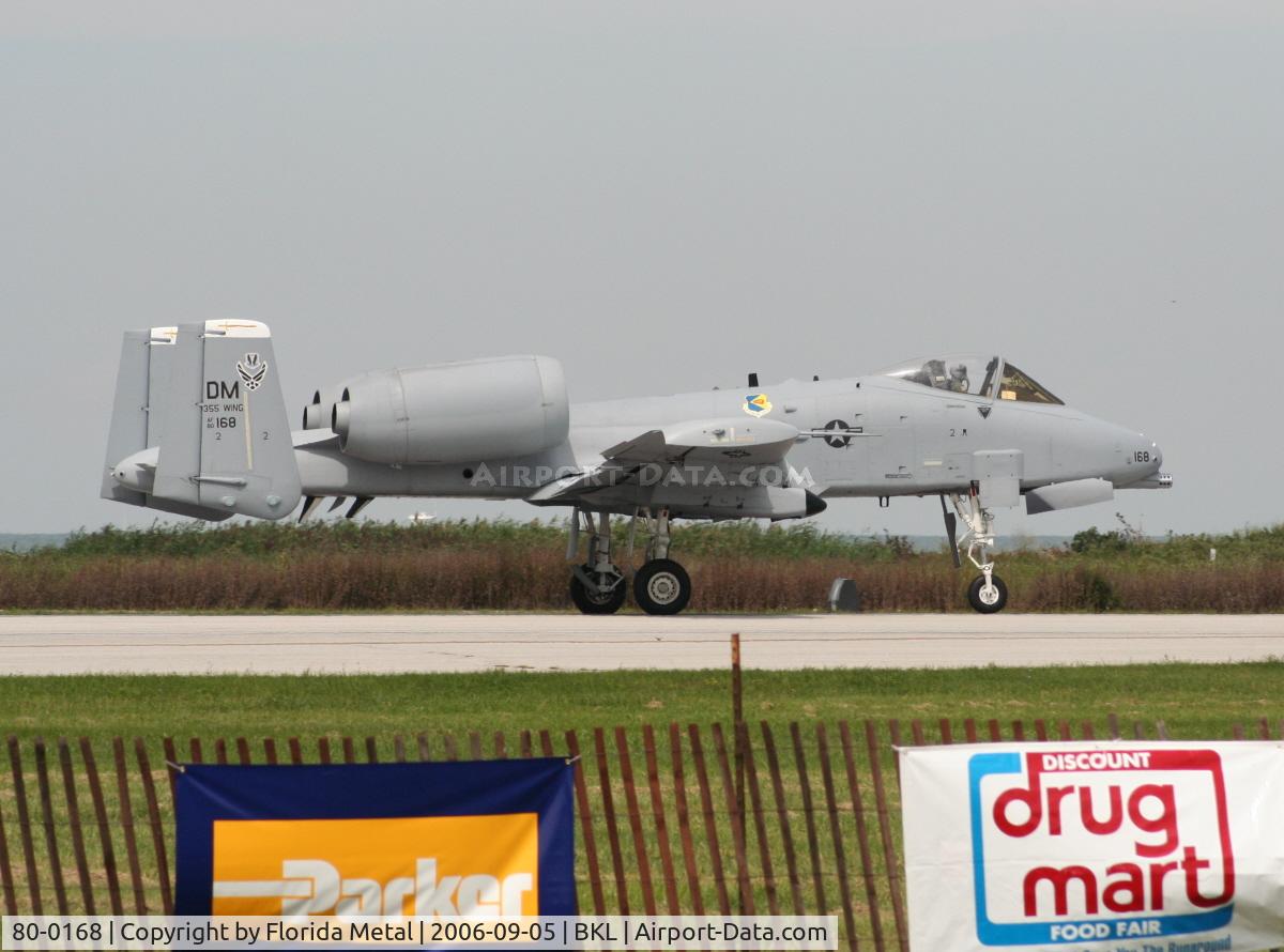 80-0168, 1980 Fairchild Republic A-10A Thunderbolt II C/N A10-0518, A-10