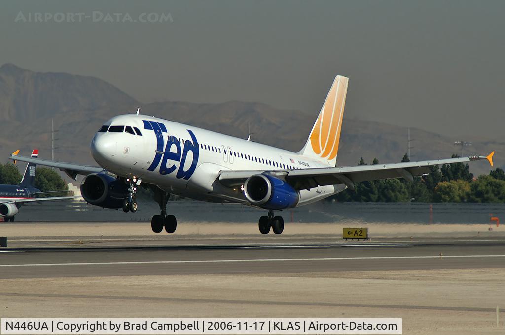 N446UA, 1998 Airbus A320-232 C/N 834, Ted Airlines / 1998 Airbus Industrie A320-232