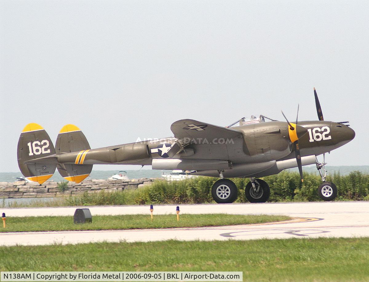 N138AM, 1943 Lockheed P-38J Lightning C/N 44-23314, P-38 Lightning