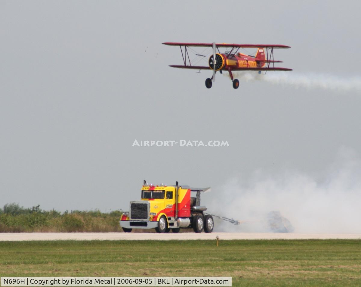 N696H, 1942 Boeing A75 C/N 75-3326, Racing the Shockwave at Cleveland
