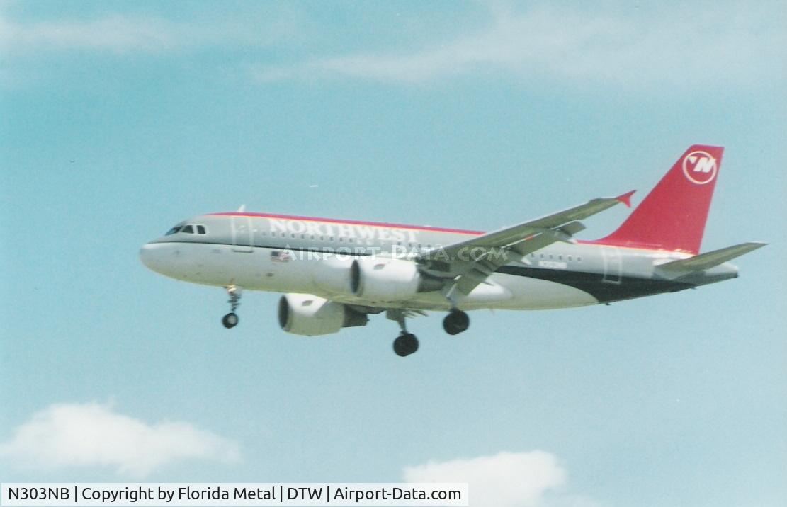 N303NB, Airbus A319-114 C/N 1071, NW A319