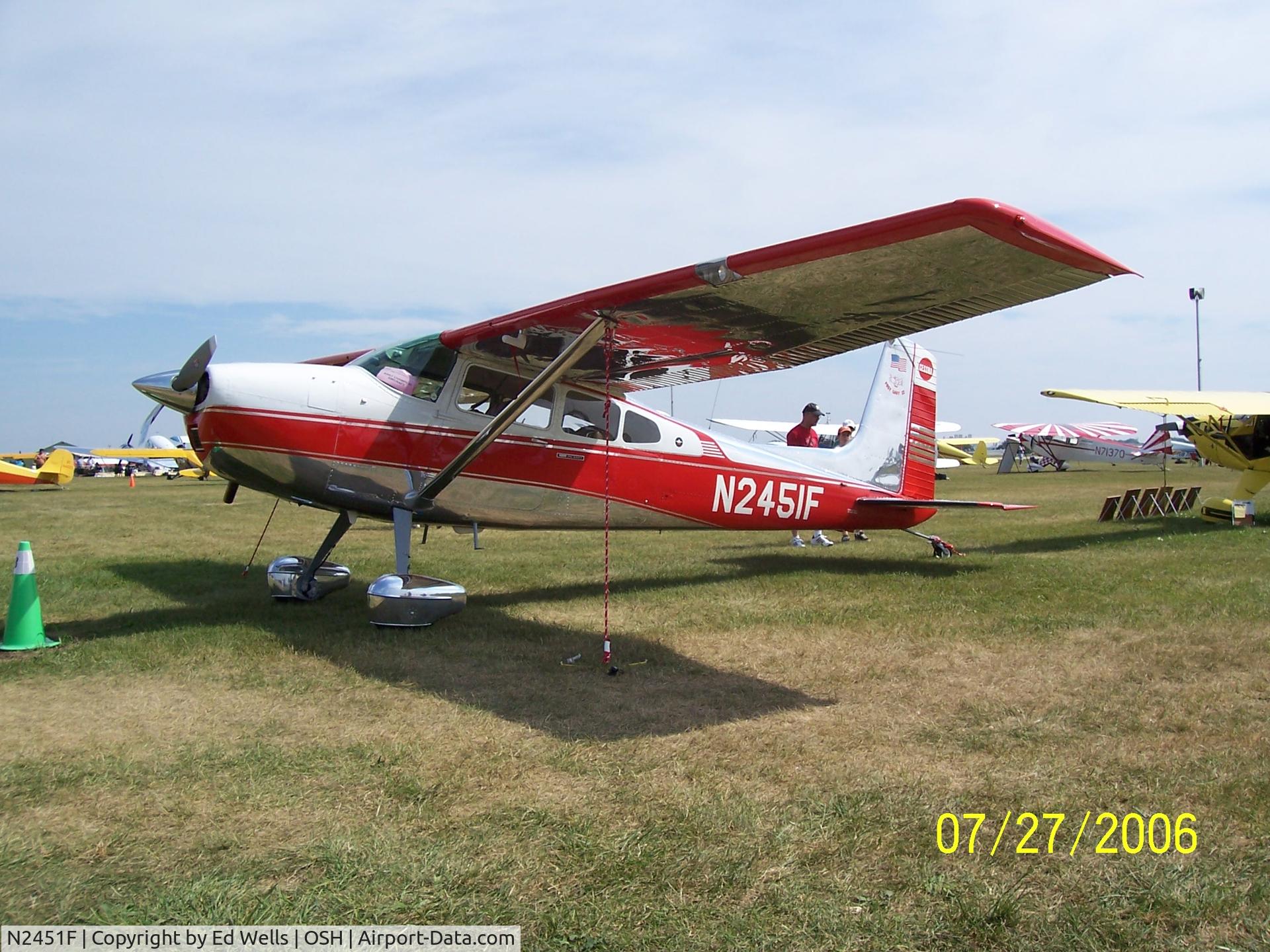 N2451F, 1965 Cessna 180H Skywagon C/N 18051652, At Airventure 2006