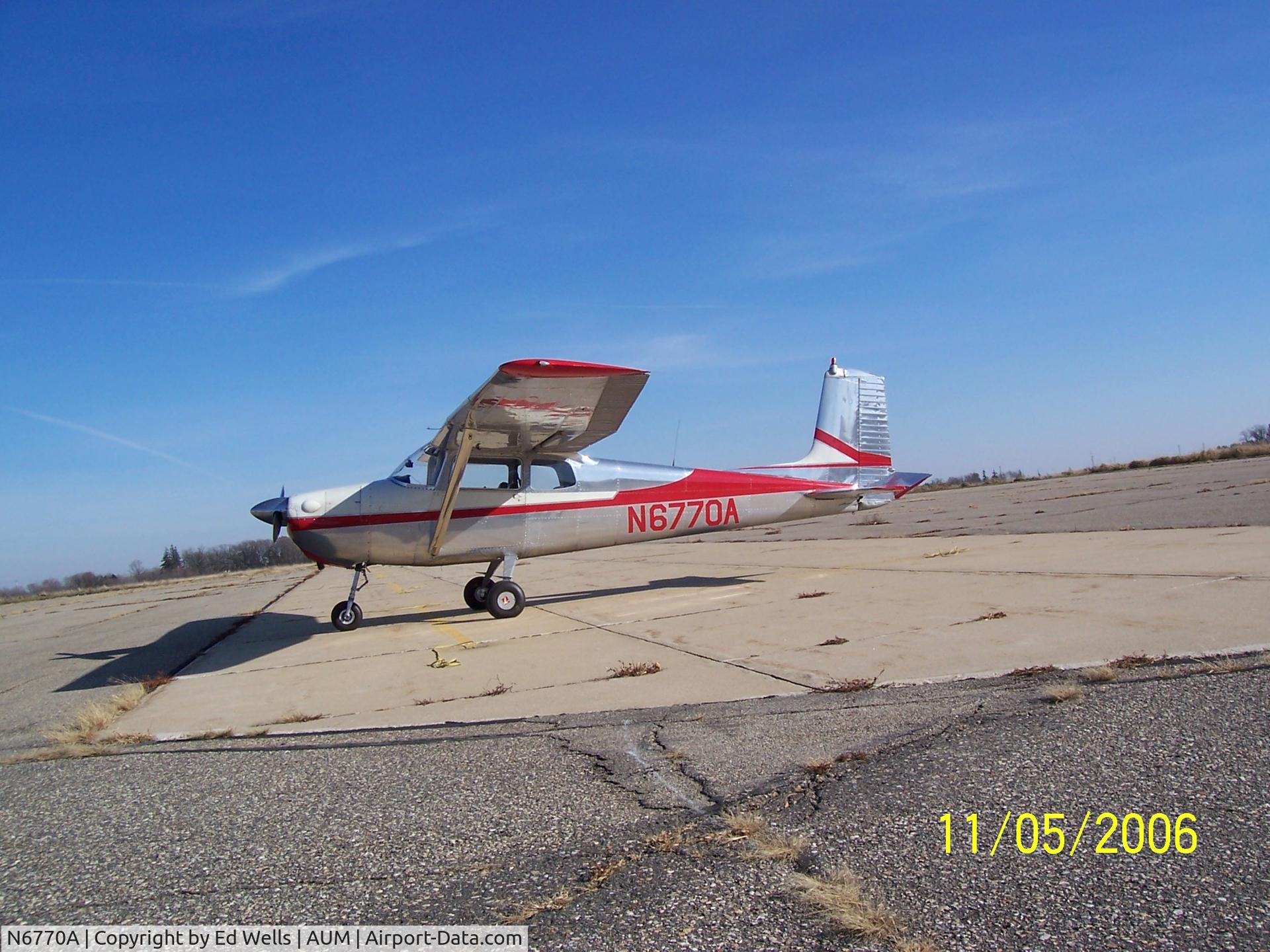 N6770A, 1956 Cessna 172 C/N 28870, On the ramp at AUM
