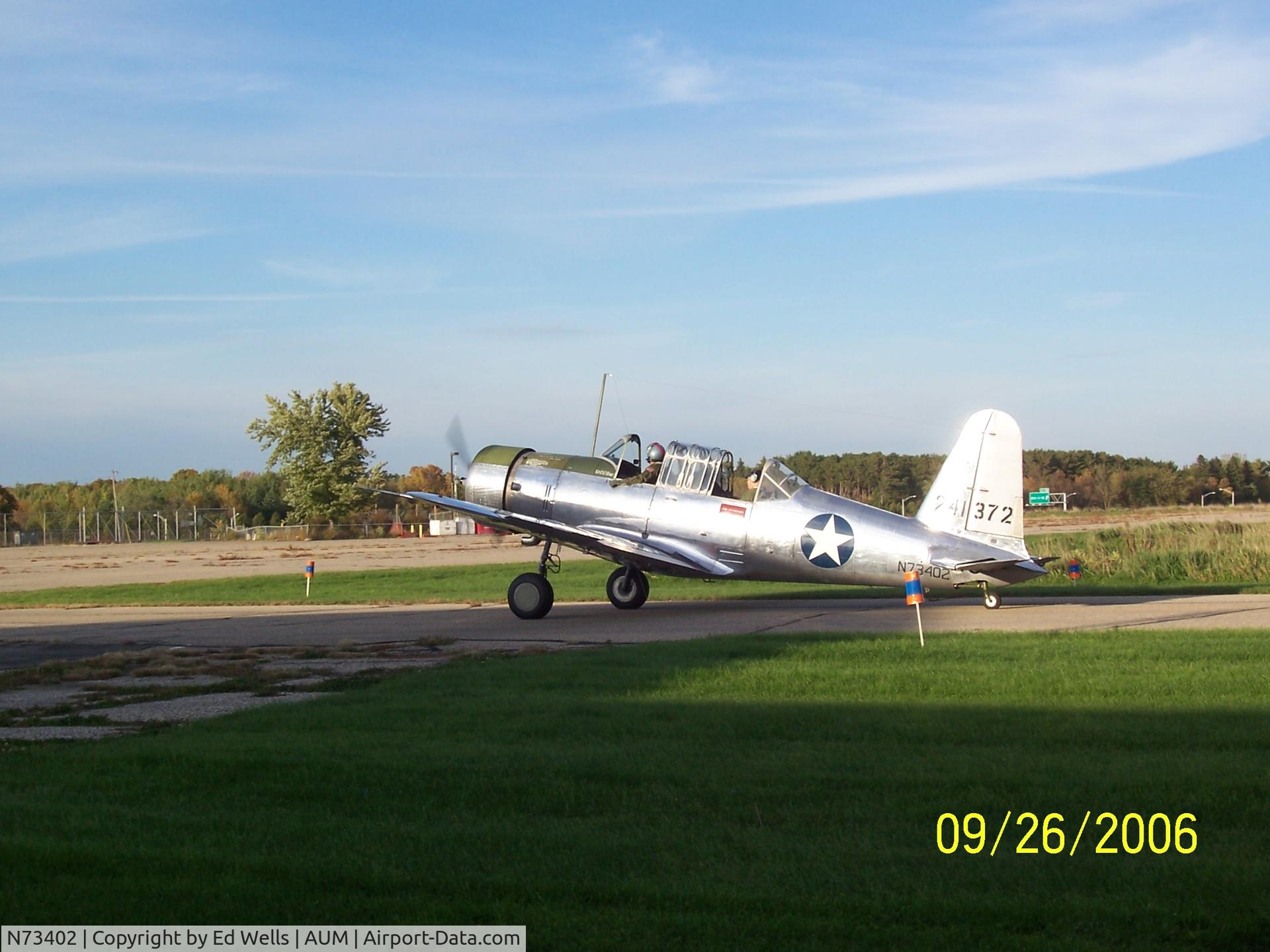 N73402, 1943 Consolidated Vultee BT-15 C/N 8516, At AUM