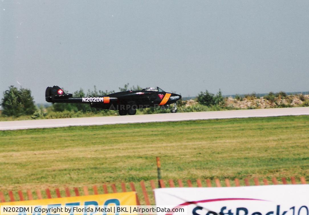 N202DM, 1955 De Havilland (F+W Emmen) DH-112 Venom FB.50 C/N 826, Cleveland Airshow