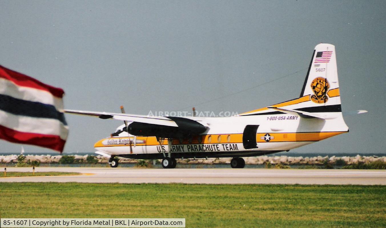 85-1607, 1983 Fokker C-31A (F27-400M) Troopship C/N 10653, Golden Knights C-31