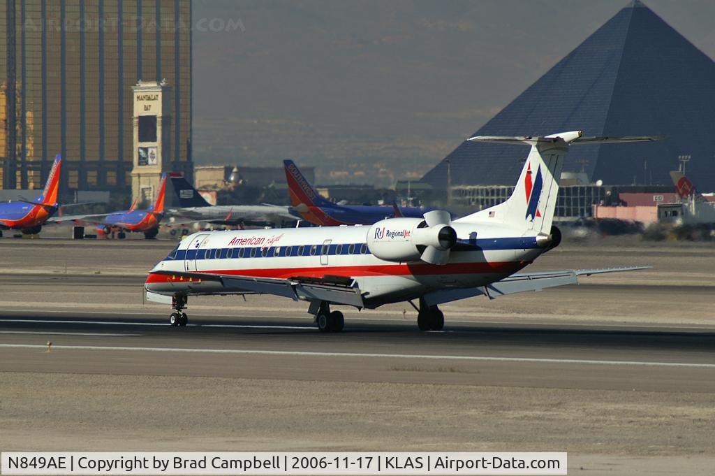 N849AE, 2003 Embraer ERJ-140LR (EMB-135KL) C/N 145716, American Eagle Airlines / 2003 Embraer EMB-135KL