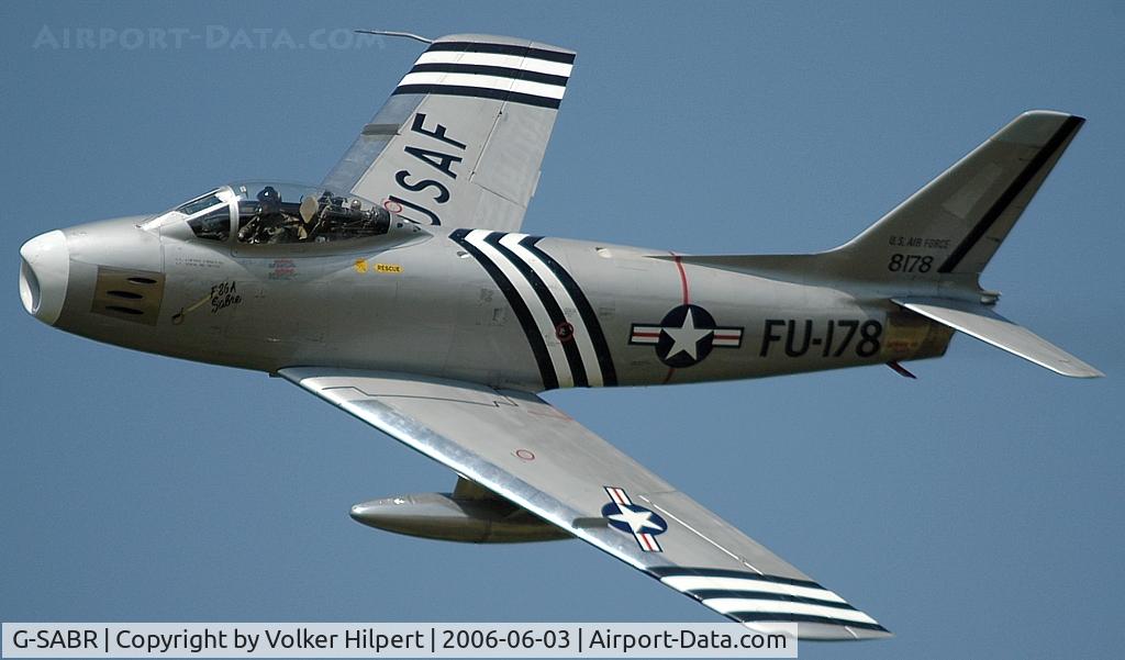 G-SABR, 1948 North American F-86A Sabre C/N 151-083 (151-43547), North American F-86A Sabre