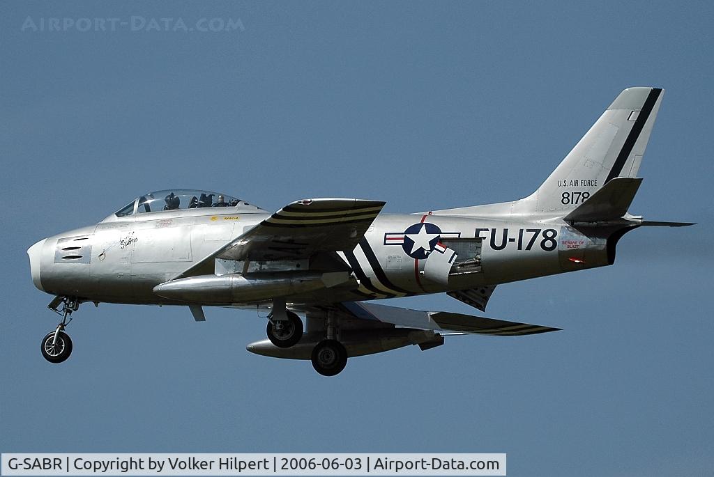G-SABR, 1948 North American F-86A Sabre C/N 151-083 (151-43547), North American F-86A Sabre