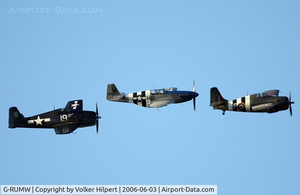 G-RUMW, 1944 General Motors (Grumman) FM-2 Wildcat C/N 5765, F4F Wildcat, P-51C Mustang, F6F Hellcat