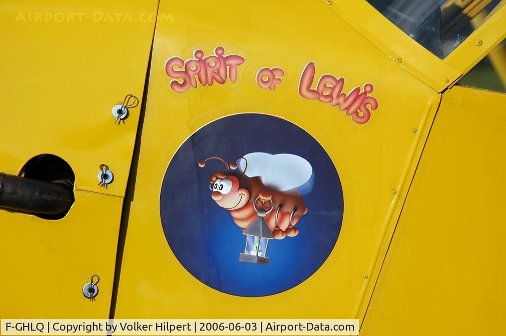 F-GHLQ, Piper J3C-65 Cub Cub C/N 15243, Piper J-3 noseart