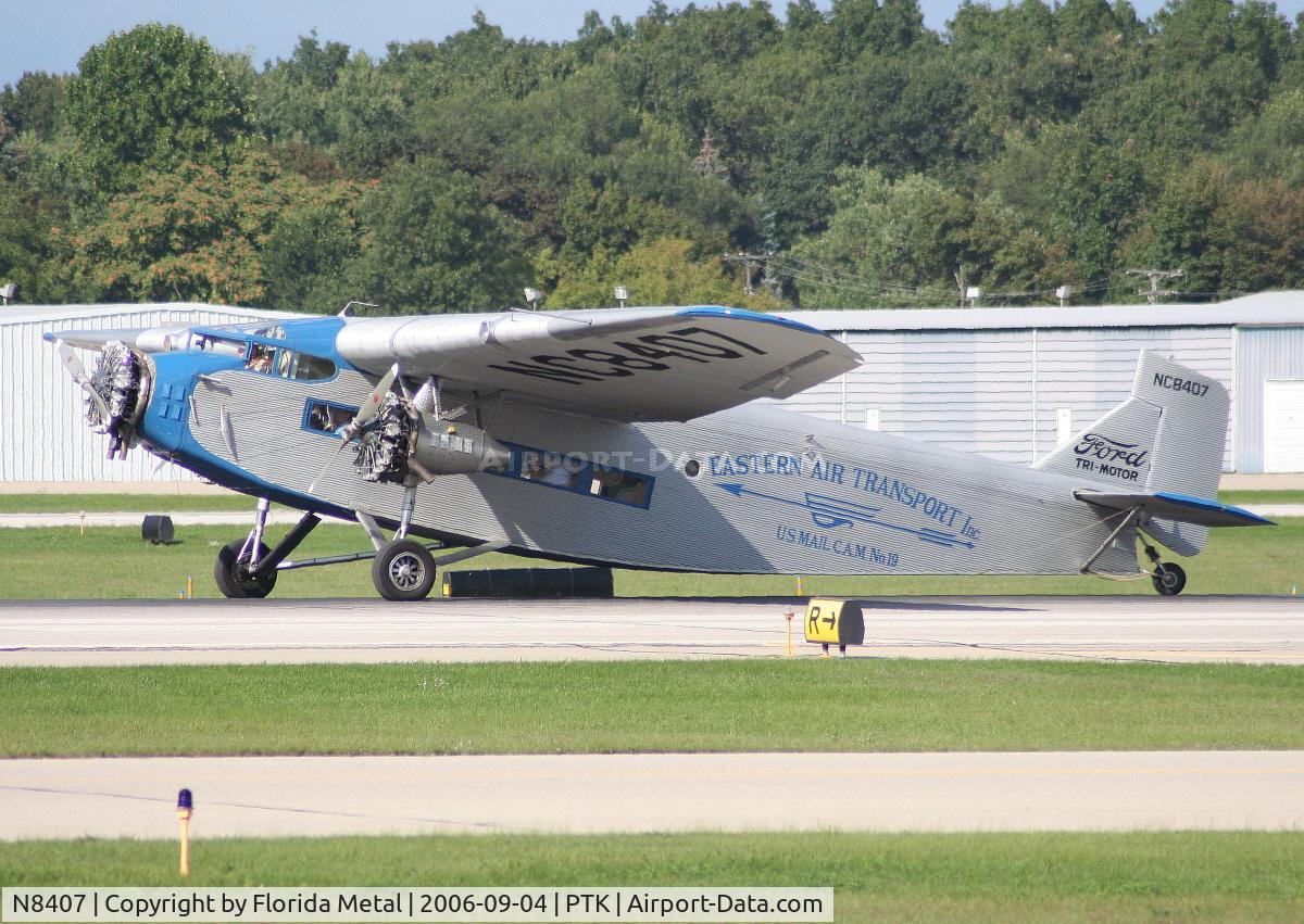 N8407, 1929 Ford 4-AT-E Tri-Motor C/N 69, At Pontiac
