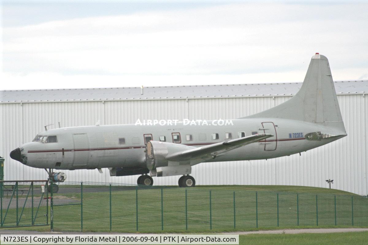 N723ES, Convair C-131H Samaritan C/N 217, Just chilling at Pontiac
