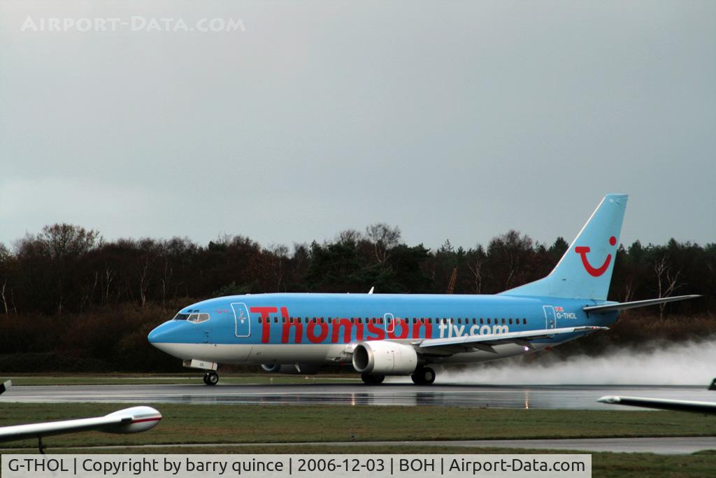 G-THOL, 1999 Boeing 737-36N C/N 28594, THOMSONFLY 737/ WET AFTERNOON