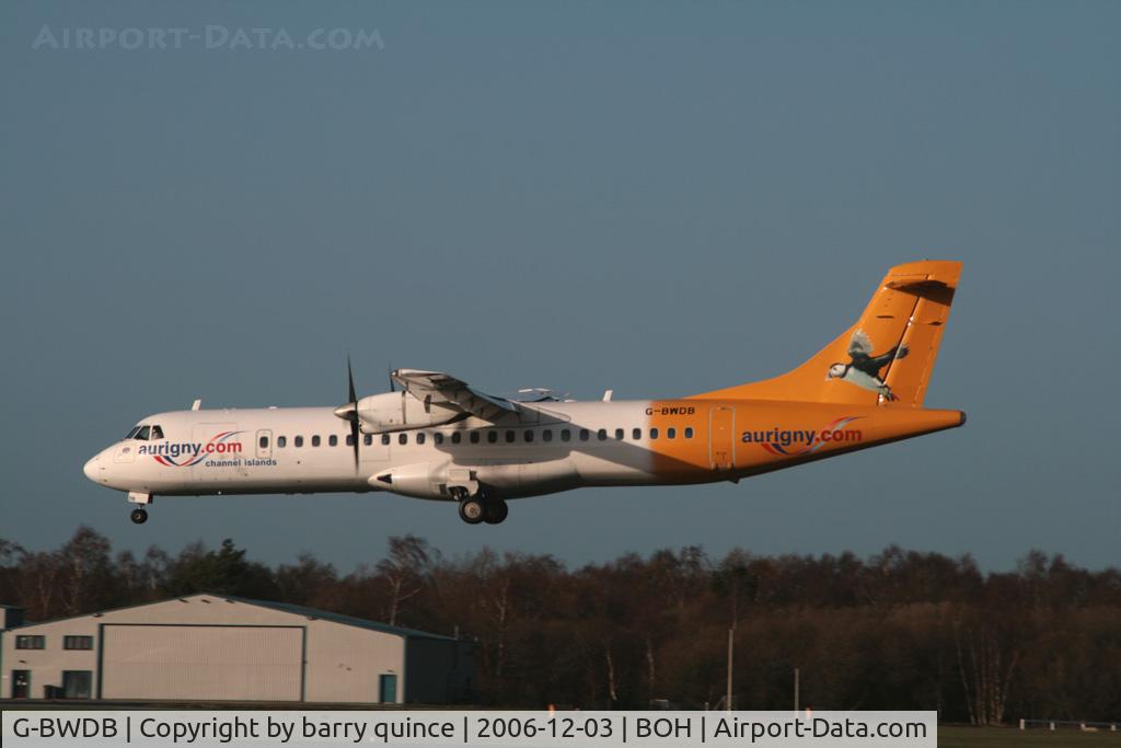 G-BWDB, 1995 ATR 72-202 C/N 449, ATR 72 AURIGNY