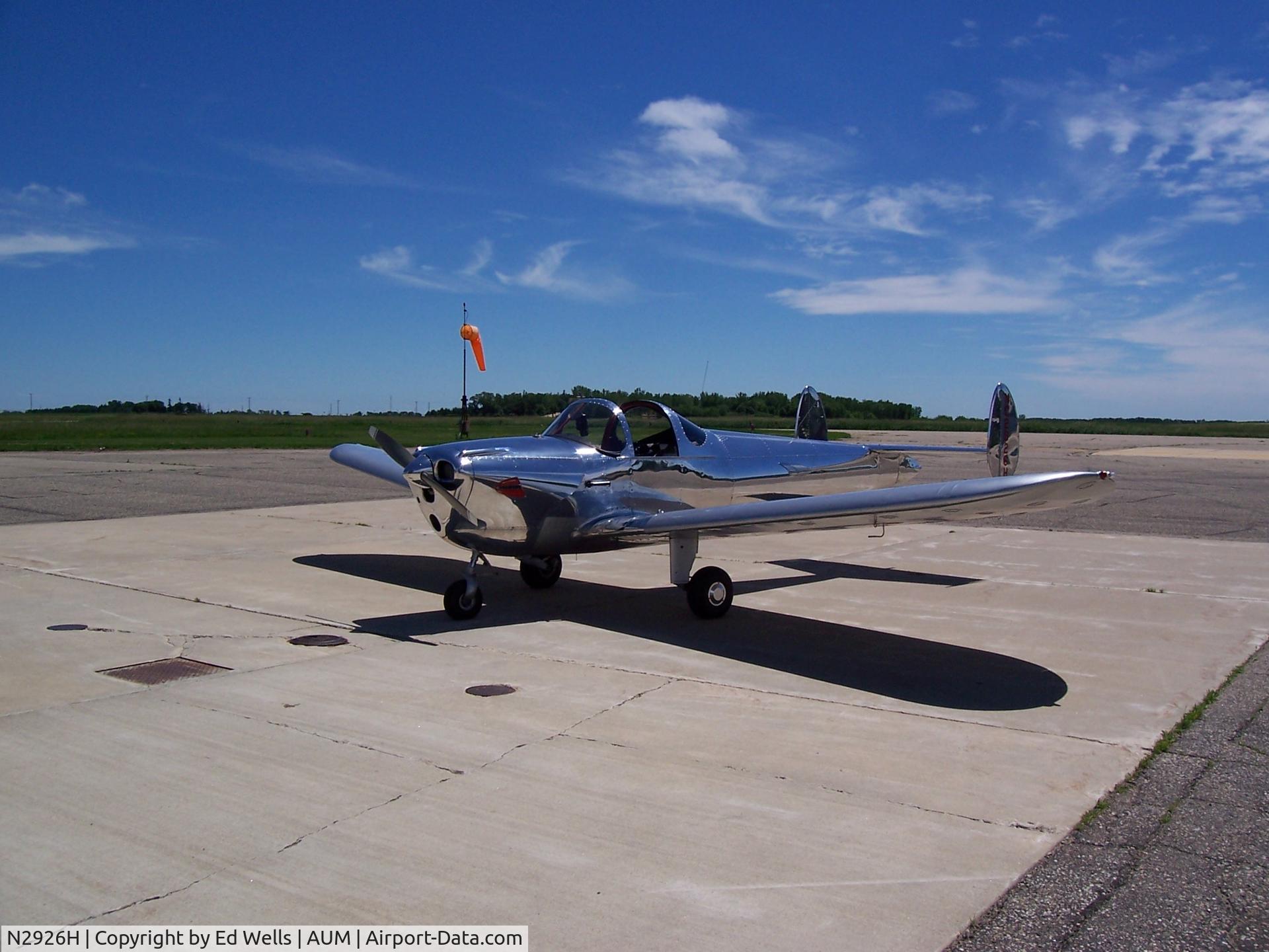N2926H, 1946 Erco 415C Ercoupe C/N 3551, Fuel Stop at AUM