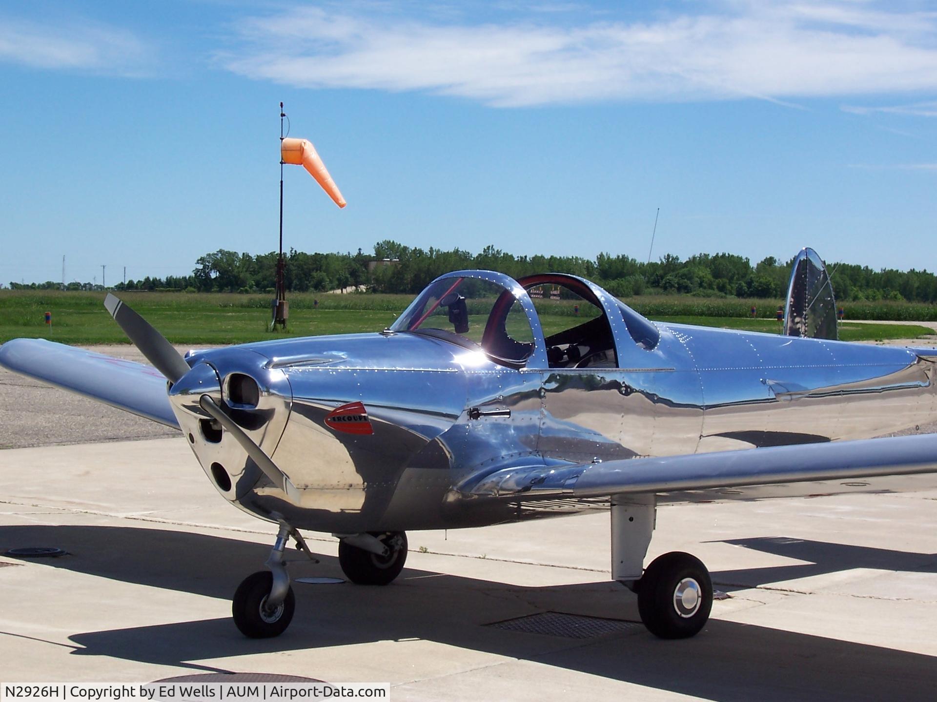 N2926H, 1946 Erco 415C Ercoupe C/N 3551, Fuel Stop at AUM