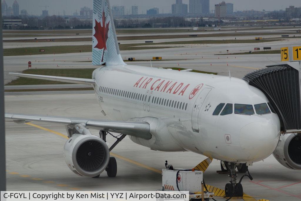 C-FGYL, 1991 Airbus A320-211 C/N 254, Shot at YYZ Terminal 1 during preview opening of Pier F