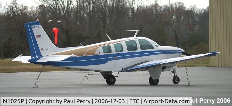 N1025P, 1977 Beech A36 Bonanza 36 C/N E-1159, All tied down not too far from home