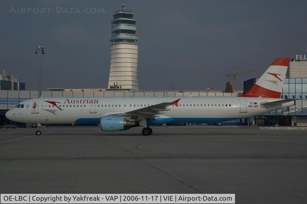 OE-LBC, 1996 Airbus A321-111 C/N 581, Austrian Airlines Airbus 321