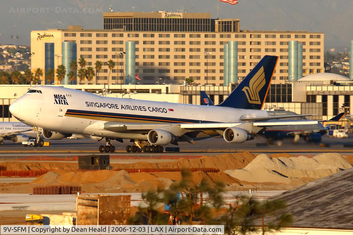 9V-SFM, 2003 Boeing 747-412F/SCD C/N 32898, Singapore Airlines Cargo 9V-SFM (FLT SQC7985) departing RWY 25R enroute to Incheon Int'l (RKSI) - Seoul, South Korea.